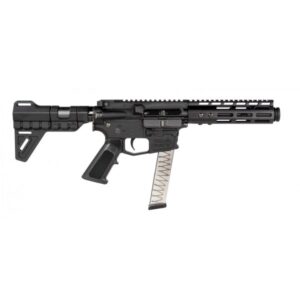 ATI MiIsport 9mm AR15 Pistol 5.5" Barrel W/ FlashCan MLOK Forend & Blade Brace ATIG15MSP9ML7