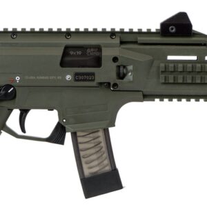 CZ Scorpion EVO 3 S1 9mm Semi-Auto Pistol OD Green Cerakote 20+1 7.72" 91355