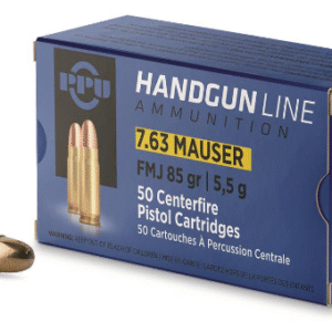 PPU 7.63mm Mauser 85 Gr FMJ 50 Rnd