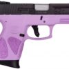 Taurus G2C 9mm Pistol 1-G2C931-12LP Light Purple/Black 12+1 3.25"