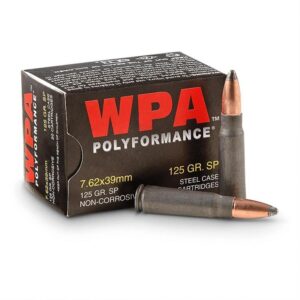 Wolf 7.62x39 125 Grain SP 500 rounds