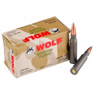 WOLF MILITARY CLASSIC 308 WINCHESTER AMMO 145 GRAIN SOFT POINT
